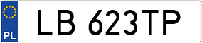 Trailer License Plate